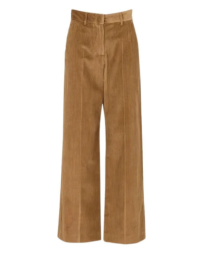 Max Mara Cordhose mit weitem Bein - Braun Braun