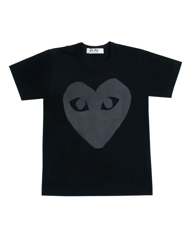 Comme des Garçons T-Shirt mit Herz-Print - Schwarz Schwarz