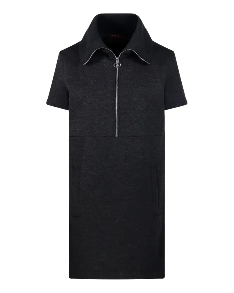 Gucci zip-up collared dress - Grau Grau