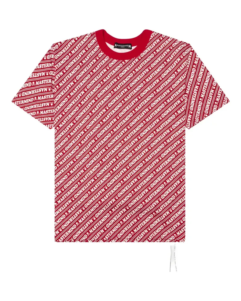 Mastermind World T-Shirt mit Totenkopf-Print - Rot Rot