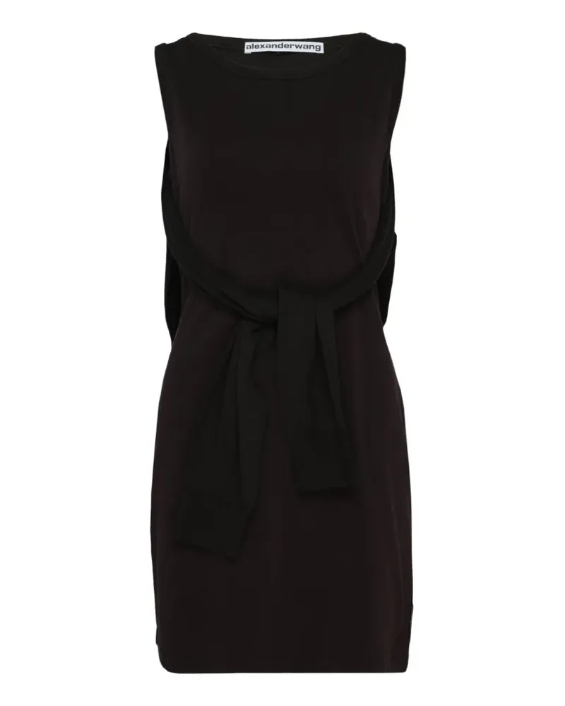 Alexander Wang layered sweater-tie mini dress - Schwarz Schwarz