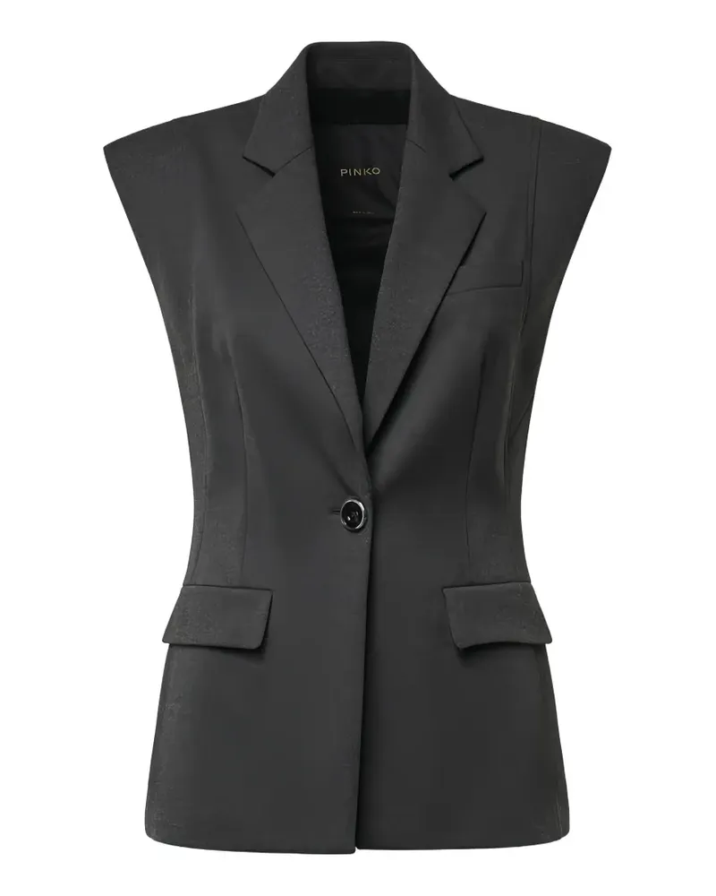 Pinko sleeveless single-breasted blazer - Grau Grau