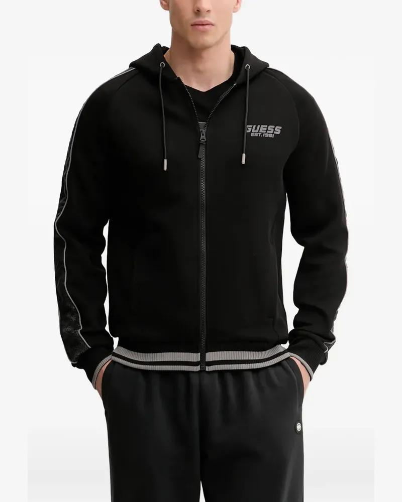 Guess zip-fastening hoodie - Schwarz Schwarz