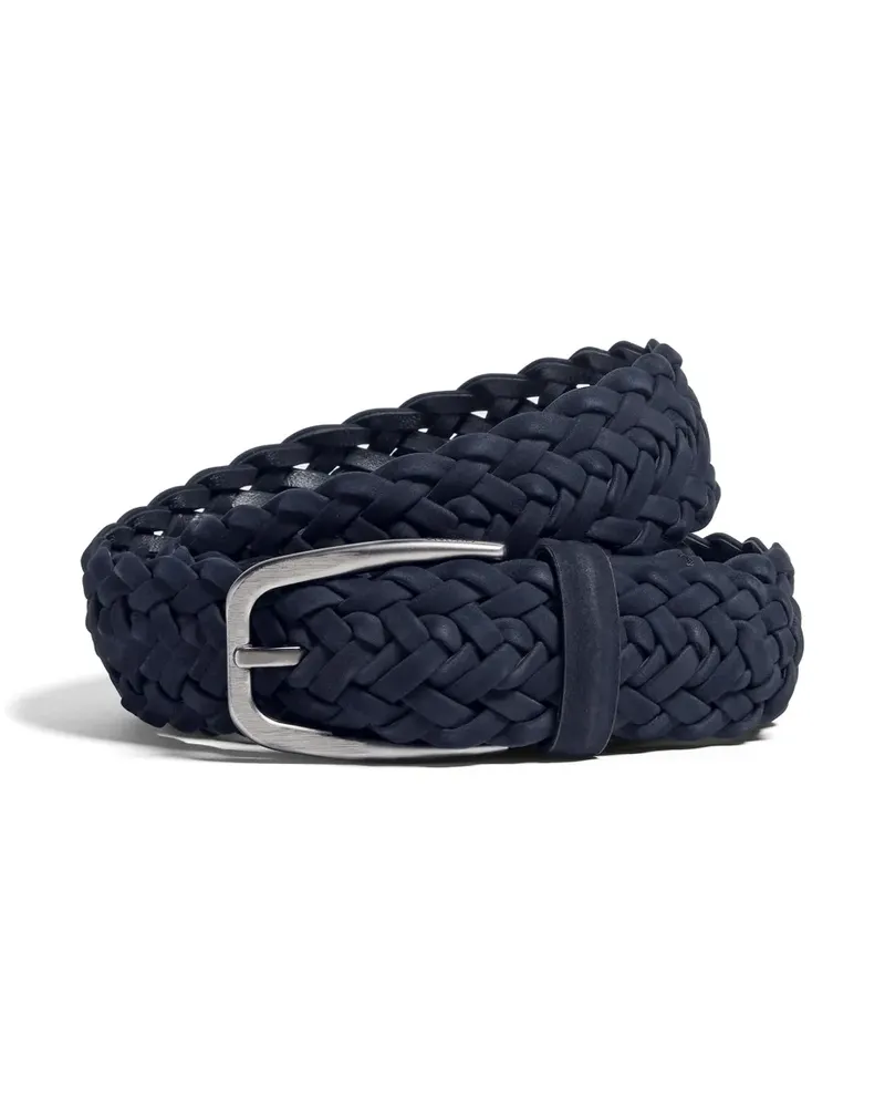 Ermenegildo Zegna Geflochtener Gürtel Blau