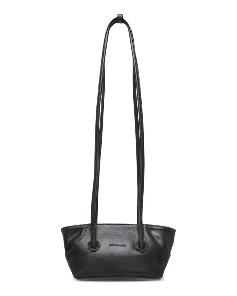 Marge Sherwood small Boat Shopper leather shoulder bag - Braun Braun