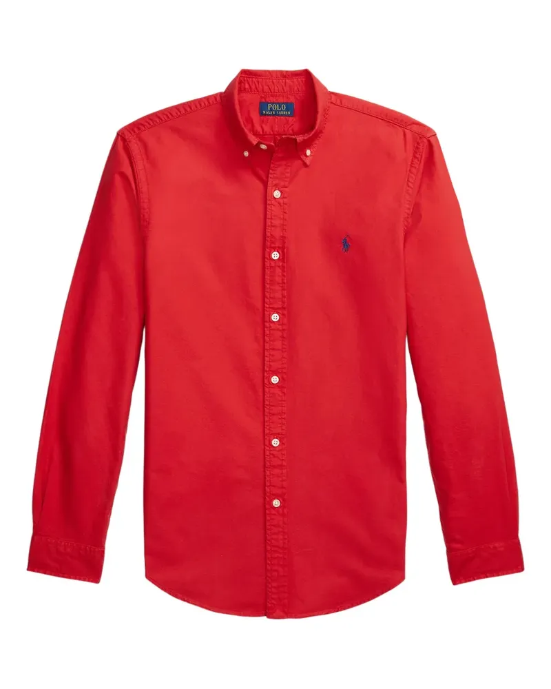 Ralph Lauren Hemd mit Logo-Stickerei - Rot Rot