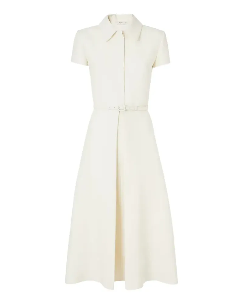 Fendi ivory wool and silk dress - Weiß Weiß