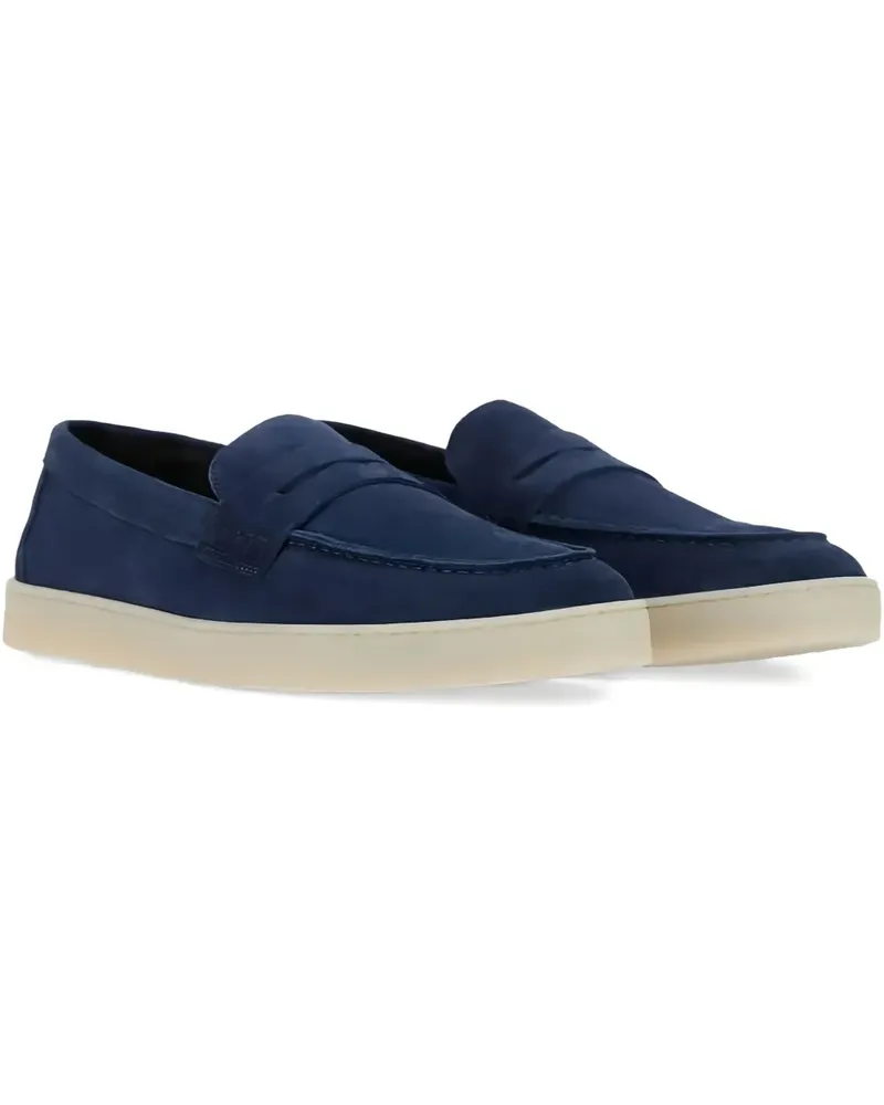 Canali Slip-On-Sneakers aus Wildleder - Blau Blau