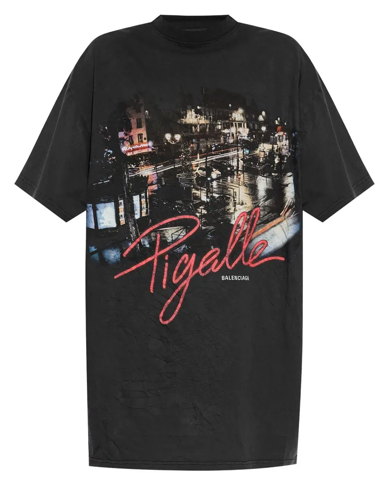 Balenciaga T-Shirt mit Print - Schwarz Schwarz