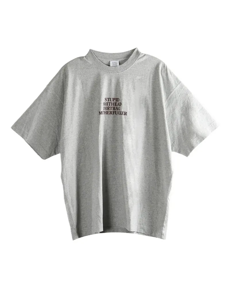 VETEMENTS logo T-shirt - Grau Grau