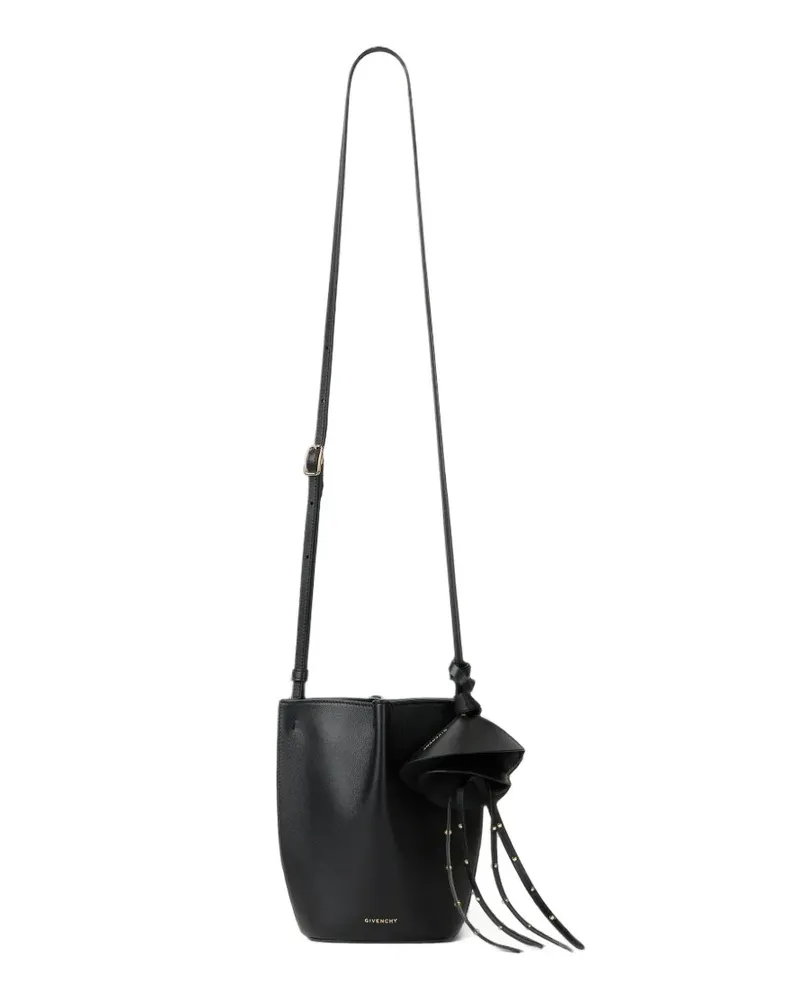 Givenchy Nano Snap Beuteltasche aus strukturiertem Leder - Schwarz Schwarz