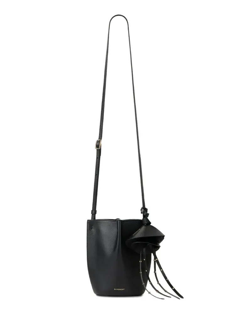Givenchy Nano Snap Beuteltasche aus strukturiertem Leder - Schwarz Schwarz