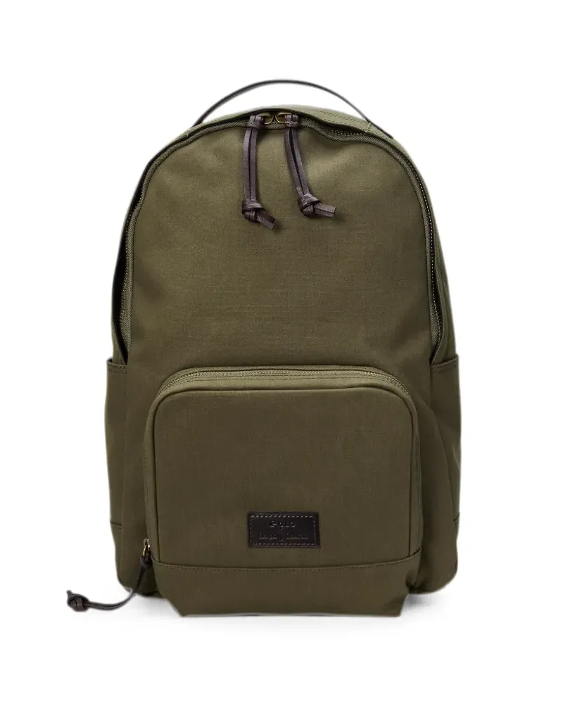 Ralph Lauren Rucksack aus Canvas mit Lederbesatz - Grün Grün