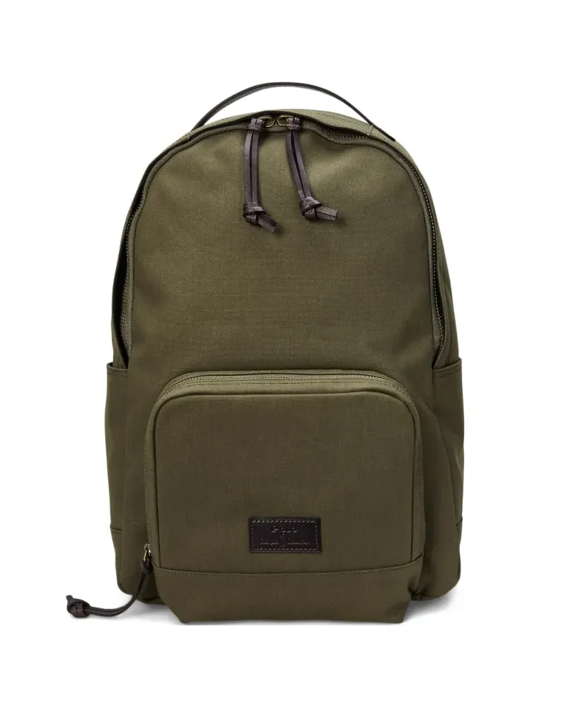 Ralph Lauren Rucksack aus Canvas mit Lederbesatz - Grün Grün