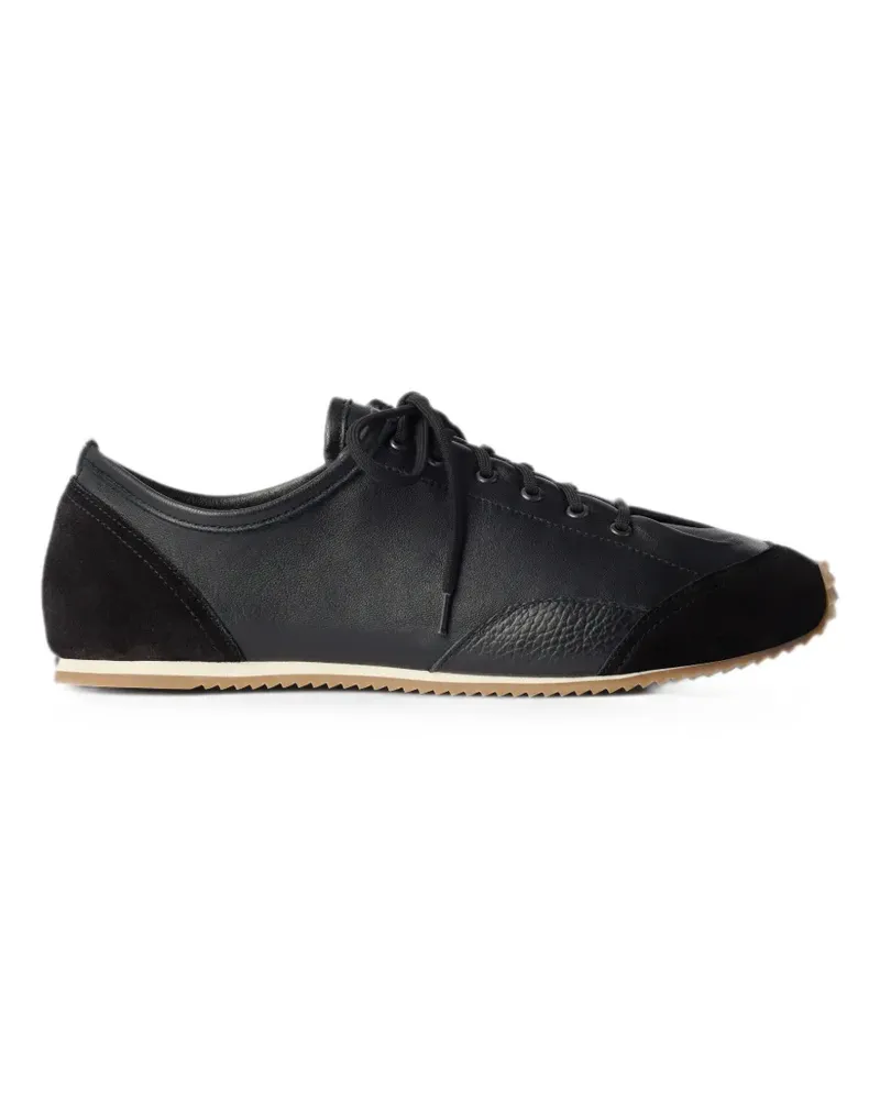 Christophe Lemaire Gummy Grips sneakers in mixed leathers - Schwarz Schwarz