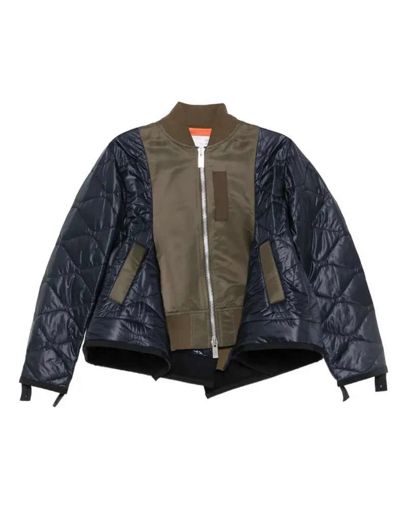 Sacai Gesteppte Bomberjacke - Blau Blau