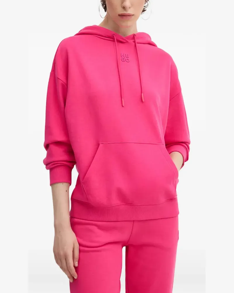 HUGO BOSS Delfinia Hoodie mit Logo - Rosa Rosa