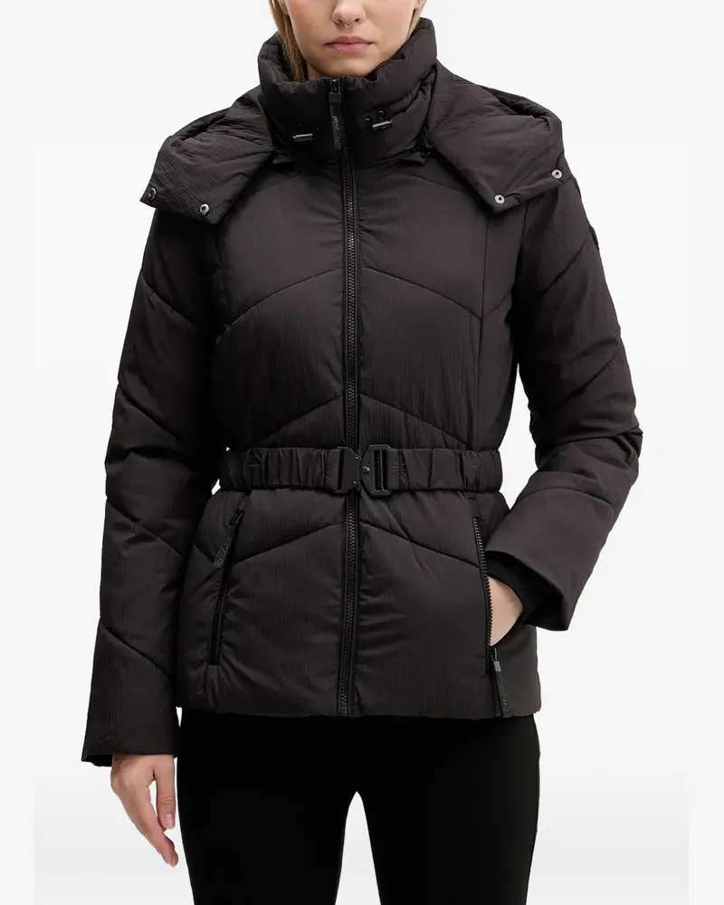 Desigual zip-fastening padded jacket - Schwarz Schwarz