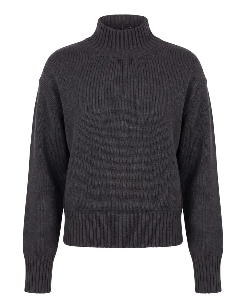 Slowear high-neck ribbed-trim sweater - Grau Grau