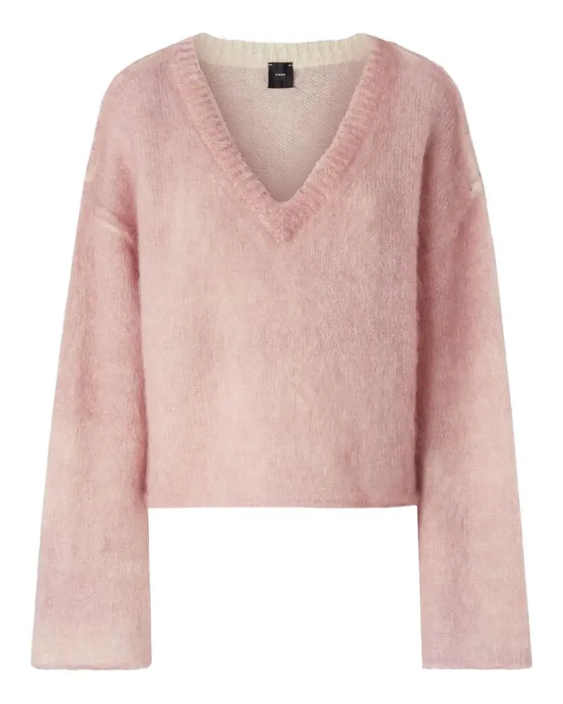 Pinko Pullover mit V-Ausschnitt - Rosa Rosa