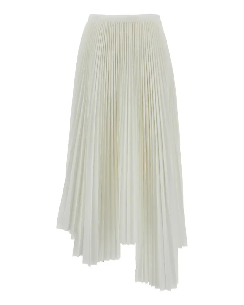 PLAN C pleated asymmetric skirt - Weiß Weiß