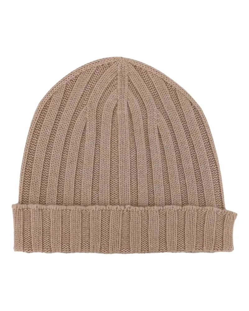 Filippo de Laurentiis ribbed beanie - Nude Nude