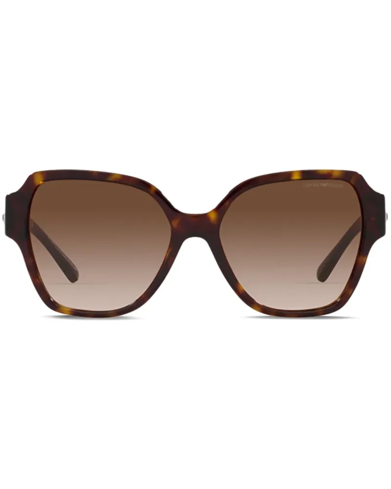 Emporio Armani Sonnenbrille mit Butterfly-Gestell - Braun Braun