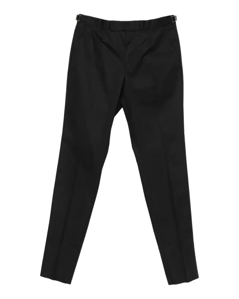 Ermenegildo Zegna side-adjuster pressed-crease trousers - Blau Blau