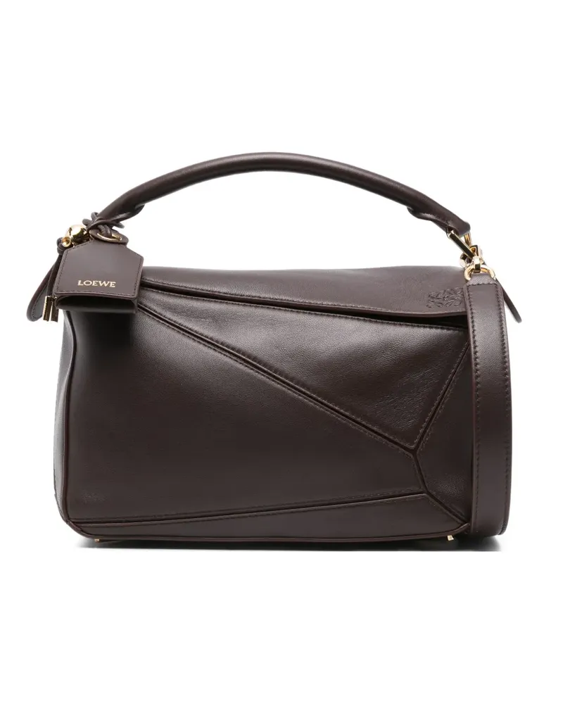 Loewe Clutch aus Lammleder mit Reißverschluss - Braun Braun