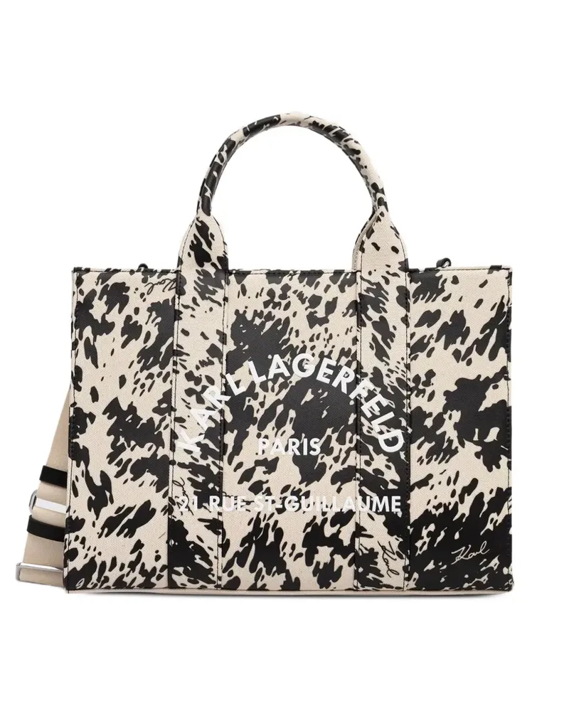 Karl Lagerfeld Shopper mit Logo-Print - Nude Nude