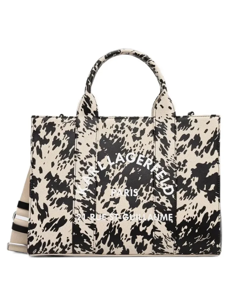 Karl Lagerfeld Shopper mit Logo-Print - Nude Nude
