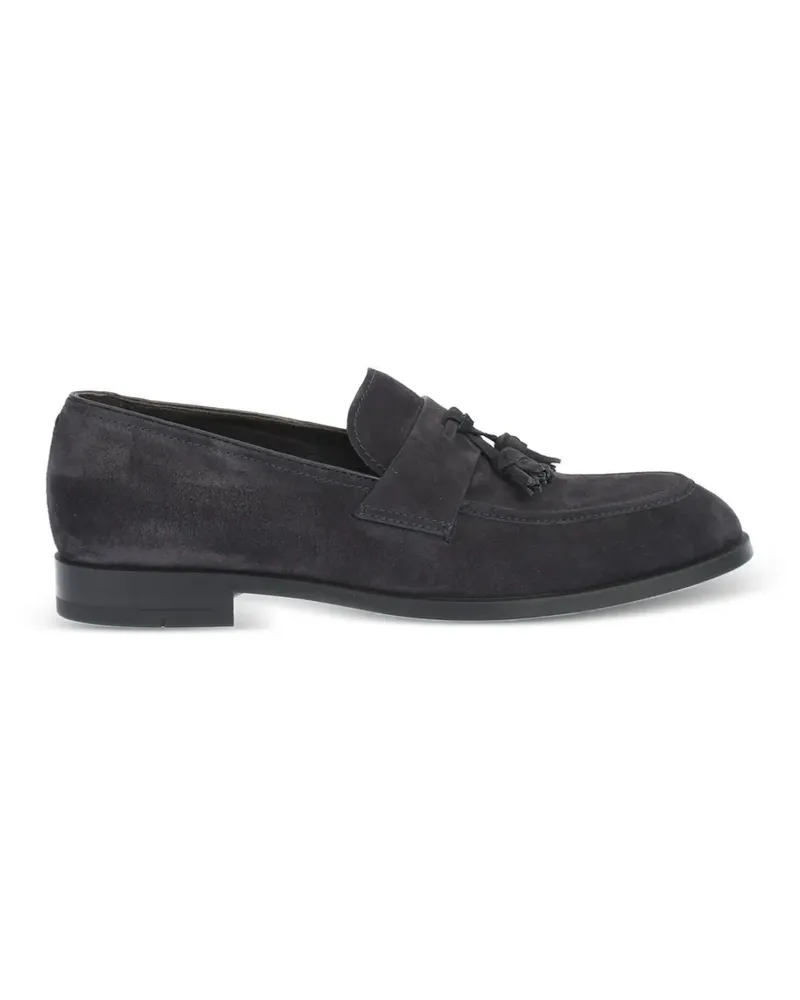 Ermenegildo Zegna Loafer aus Wildleder mit Quasten - Blau Blau
