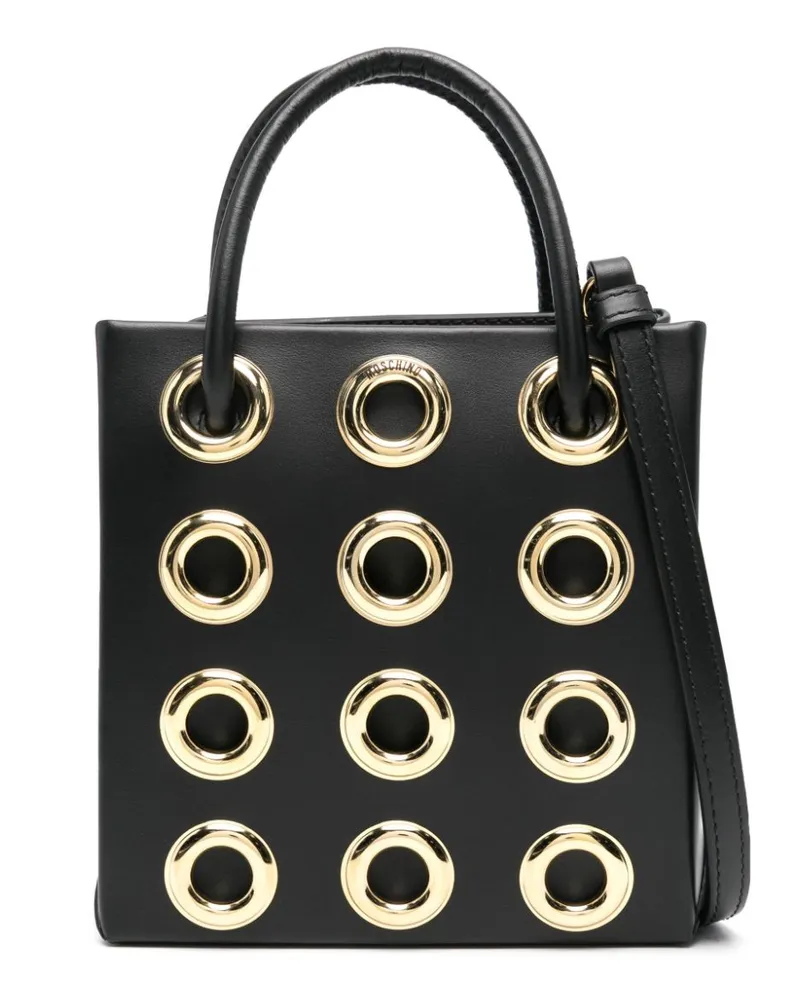 Moschino Mini-Tasche mit Ring - Schwarz Schwarz