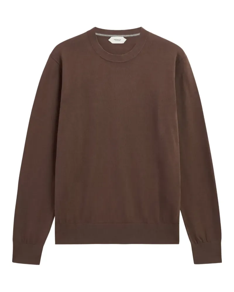 Pringle of Scotland Pullover mit geripptem Saum - Braun Braun