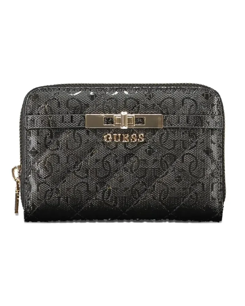 Guess logo-print wallet - Schwarz Schwarz