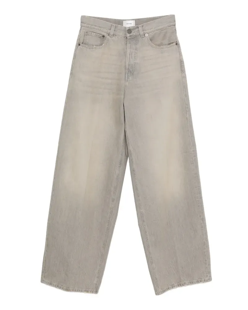 Haikure Bethany faded-effect wide-leg jeans - Grau Grau