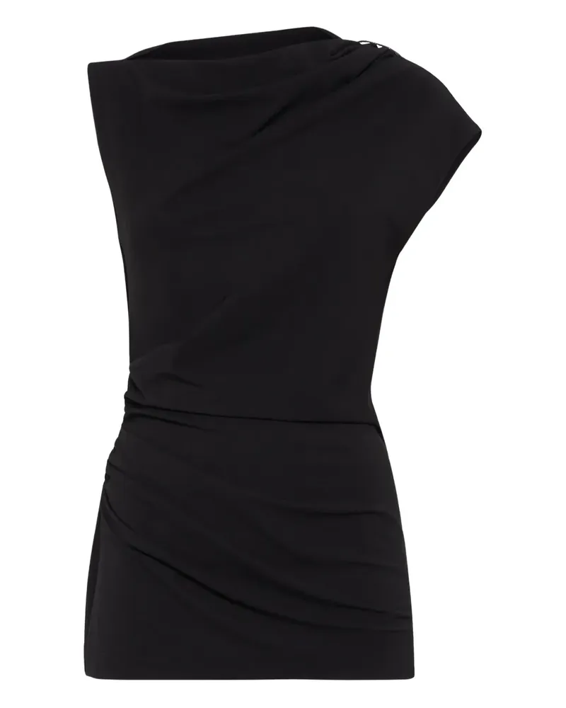 Brunello Cucinelli Gerafftes Tanktop - Schwarz Schwarz