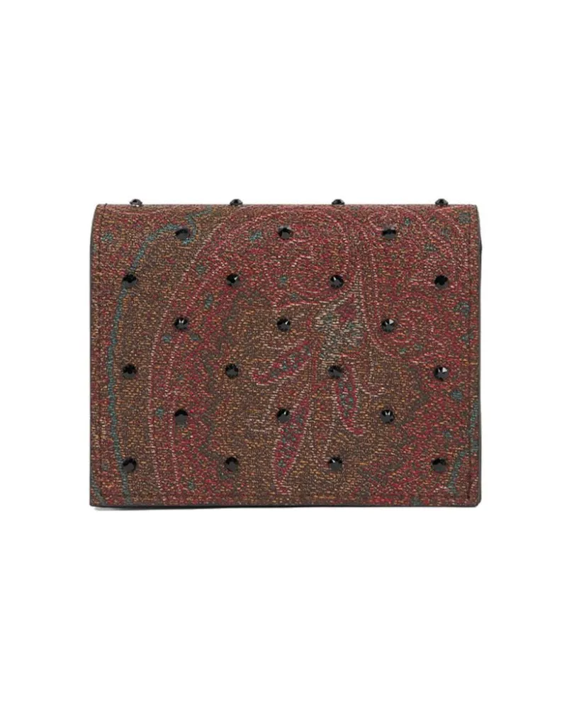 Etro Portemonnaie mit Strass-Paisley - Braun Braun