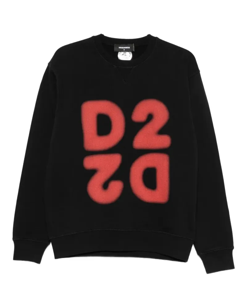Dsquared2 logo-print sweatshirt - Schwarz Schwarz