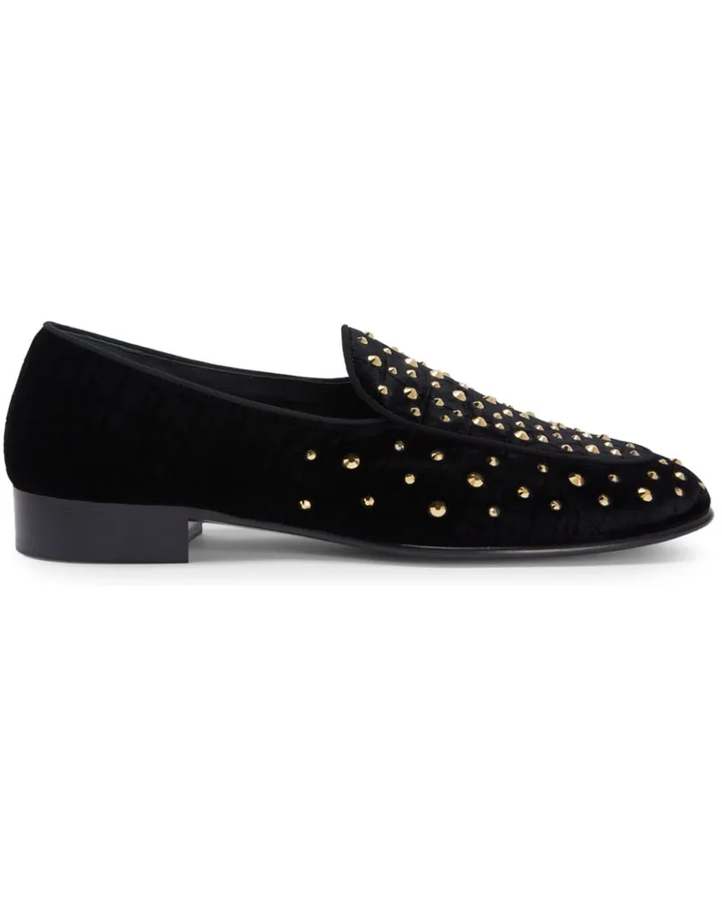 Giuseppe Zanotti Rudolph Loafer mit Kristallen Schwarz