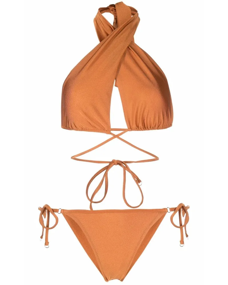 Noire Swimwear Triangel-Bikini - Orange Orange