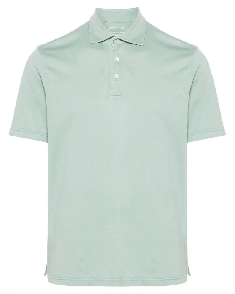 Fedeli Klassisches Poloshirt Blau