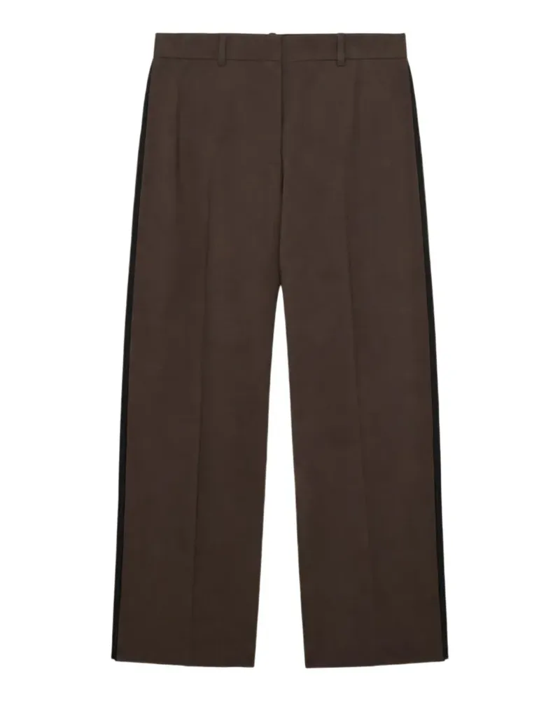 Loewe Hose aus Viskose-Wollgemisch - Braun Braun