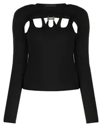 Heliot Emil Langarmshirt mit Cut-Out Schwarz