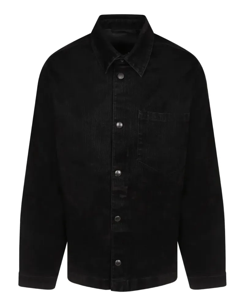 7 for all mankind button-up corduroy shirt - Schwarz Schwarz