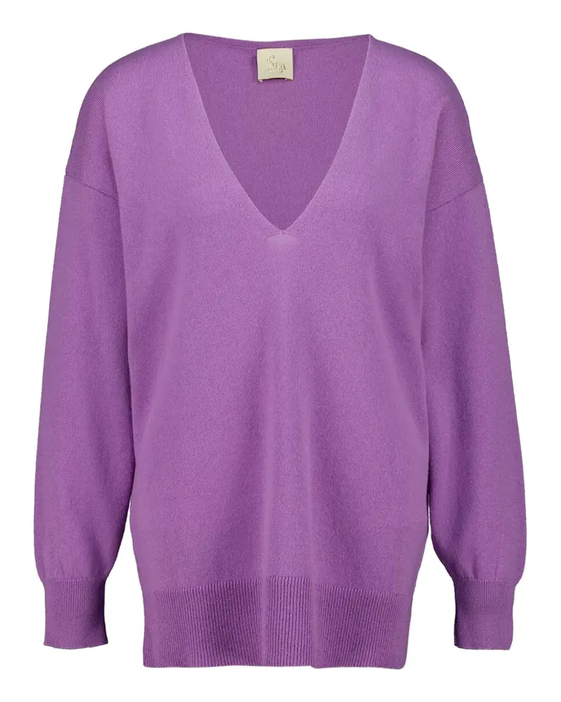 PAULA Calista Pullover mit rundem Ausschnitt - Violett Violett
