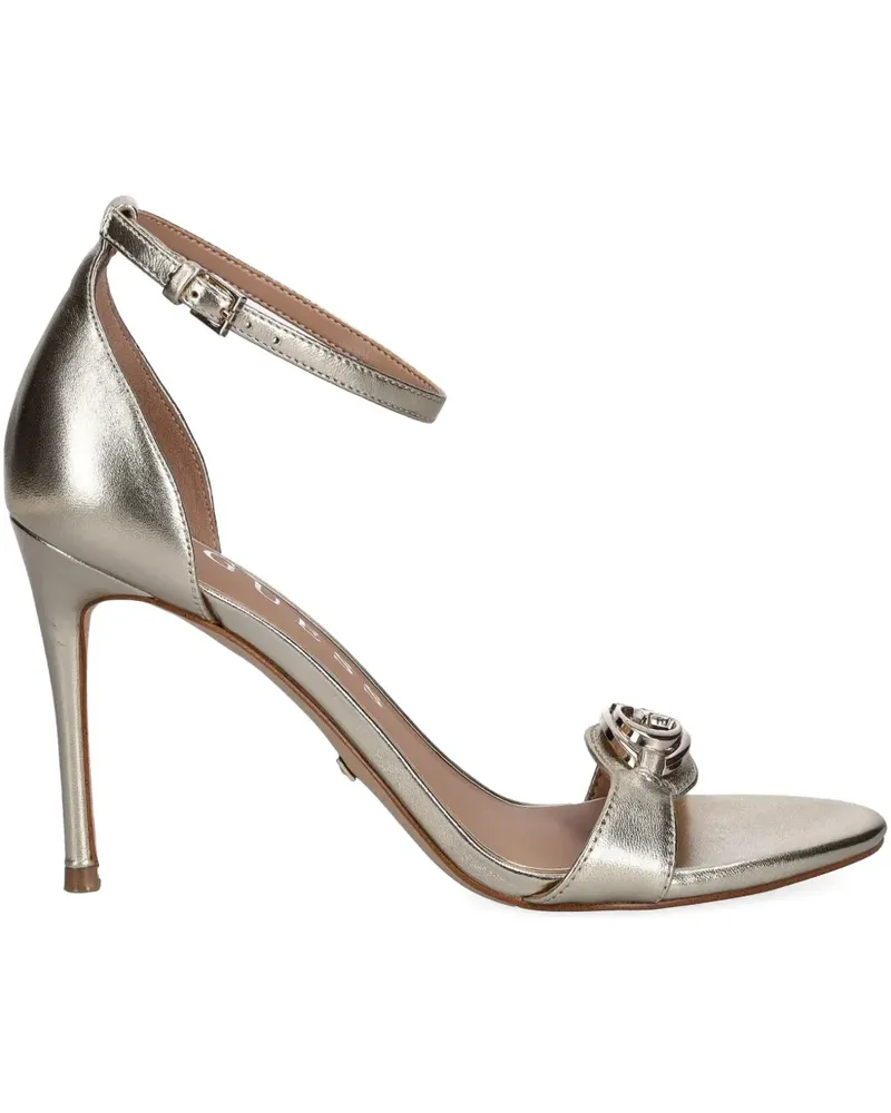 Guess Pumps mit Logo-Schild 100mm - Grau Grau