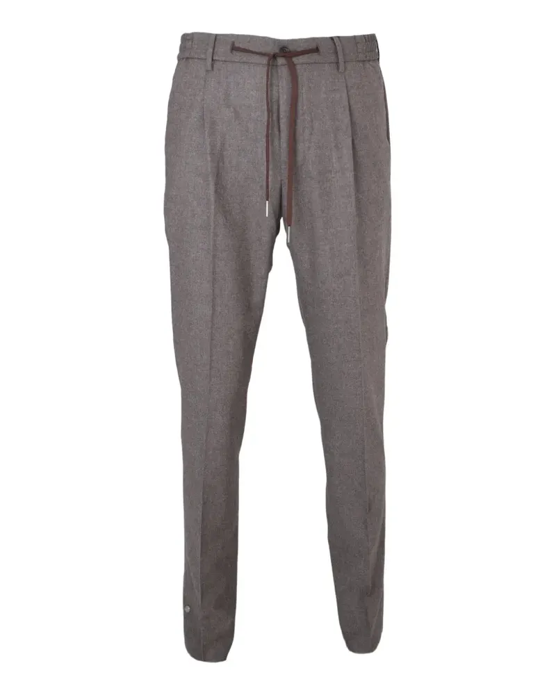 Tagliatore drawstring-waist pleated trousers - Braun Braun