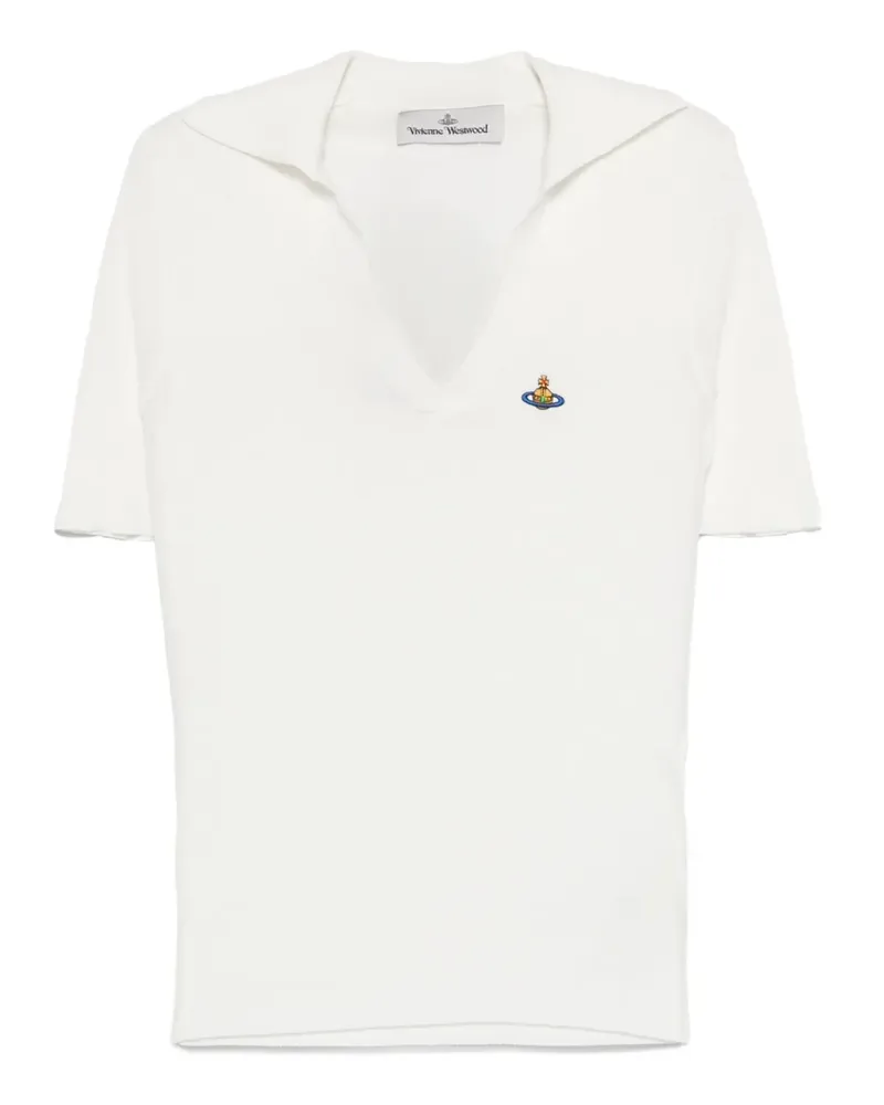 Vivienne Westwood Poloshirt mit Orb-Stickerei - Weiß Weiß