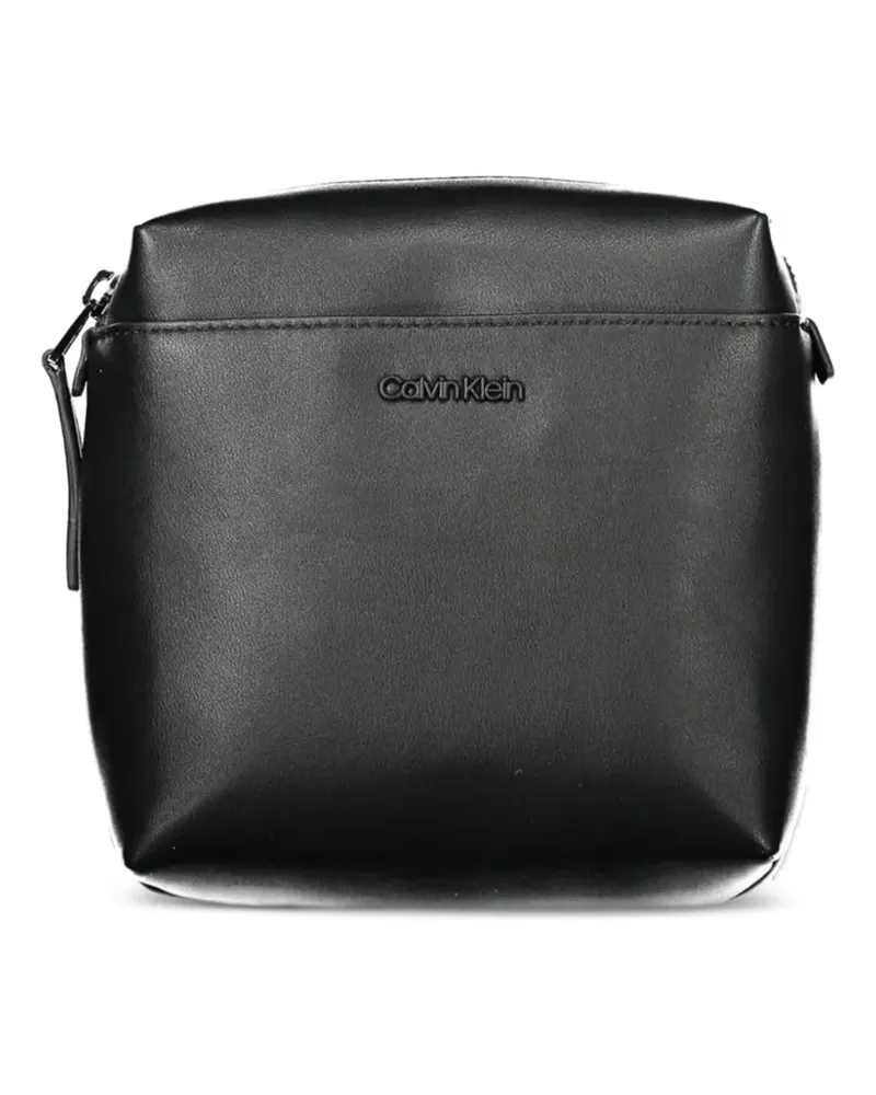 Calvin Klein logo-lettering shoulder bag - Schwarz Schwarz